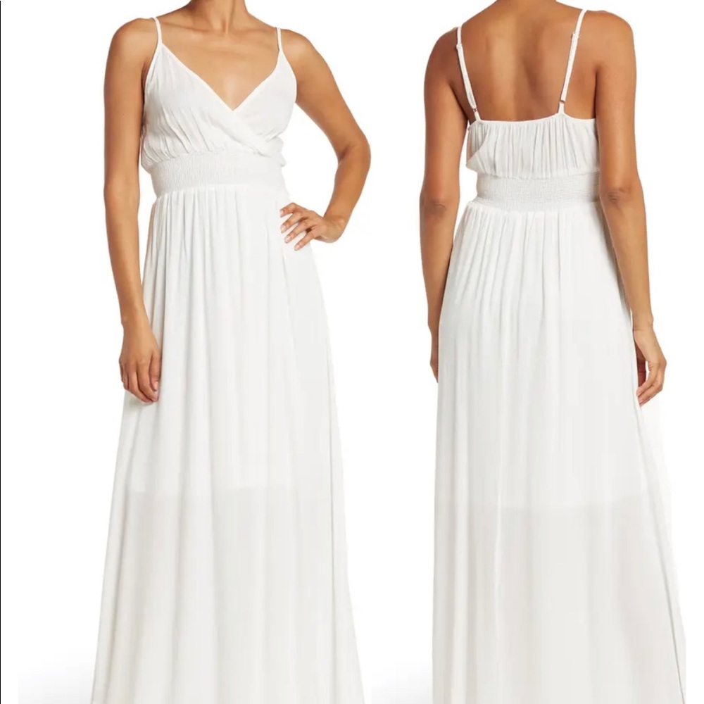 **SOLD***WEST KEI Solid Sleeveless Gauze Maxi Dress
